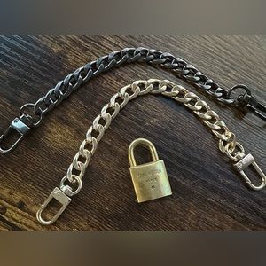 Beautiful, authentic LV Lock #219 with an unbranded chain!